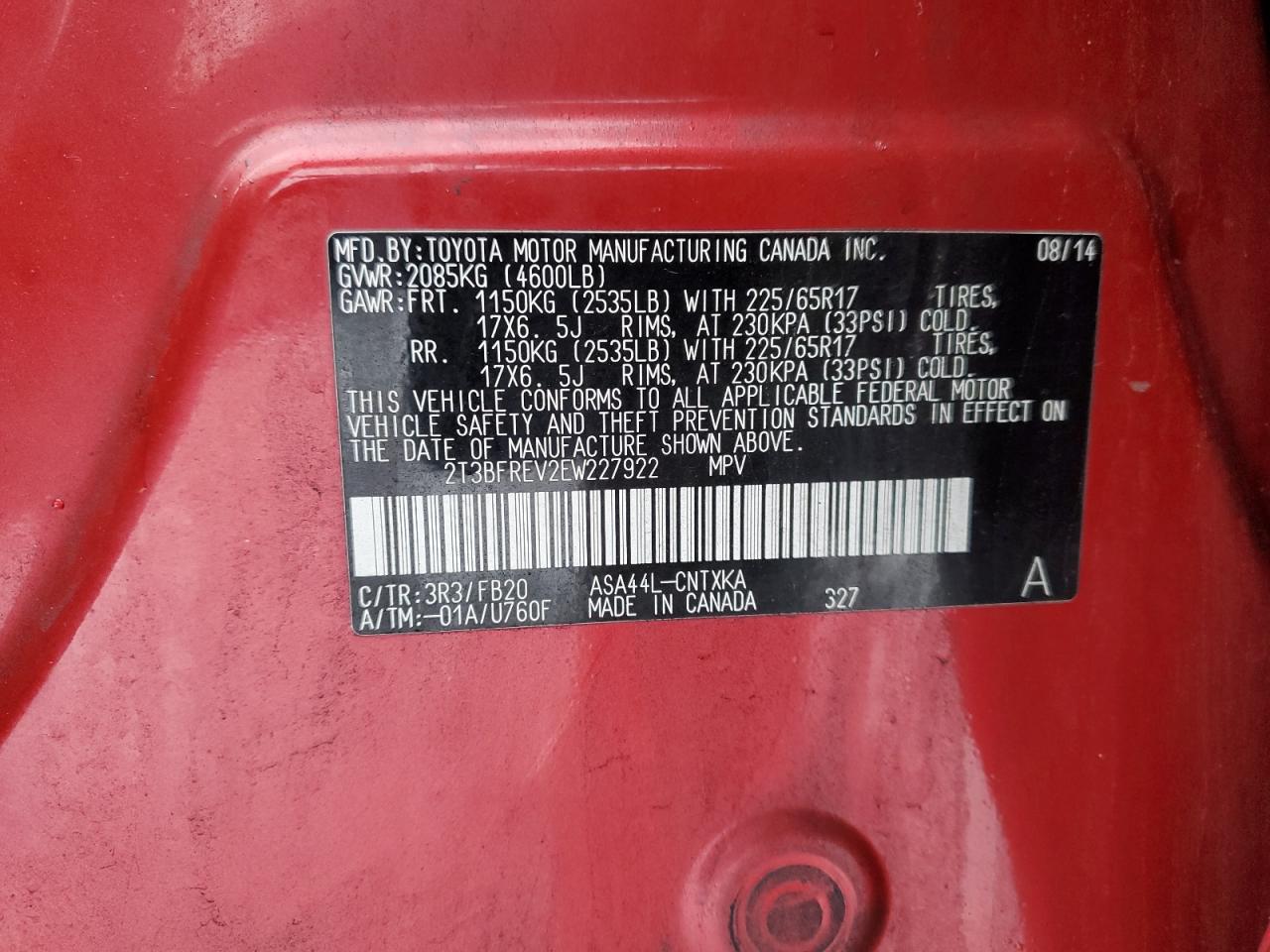 2014 Toyota RAV 4 - Image 13