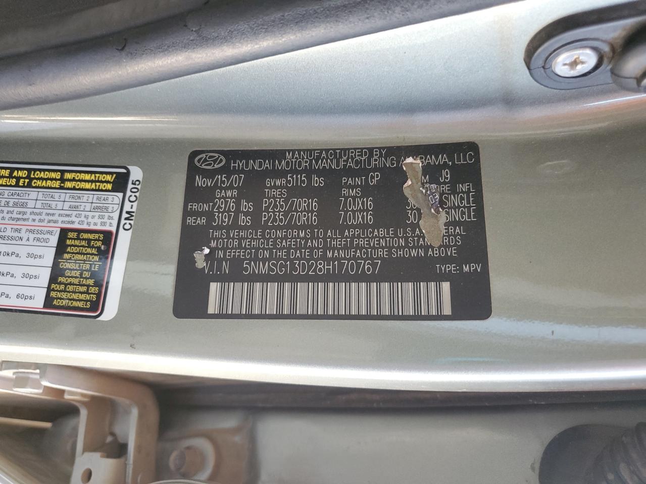 2008 Hyundai Santa Fe - Image 14