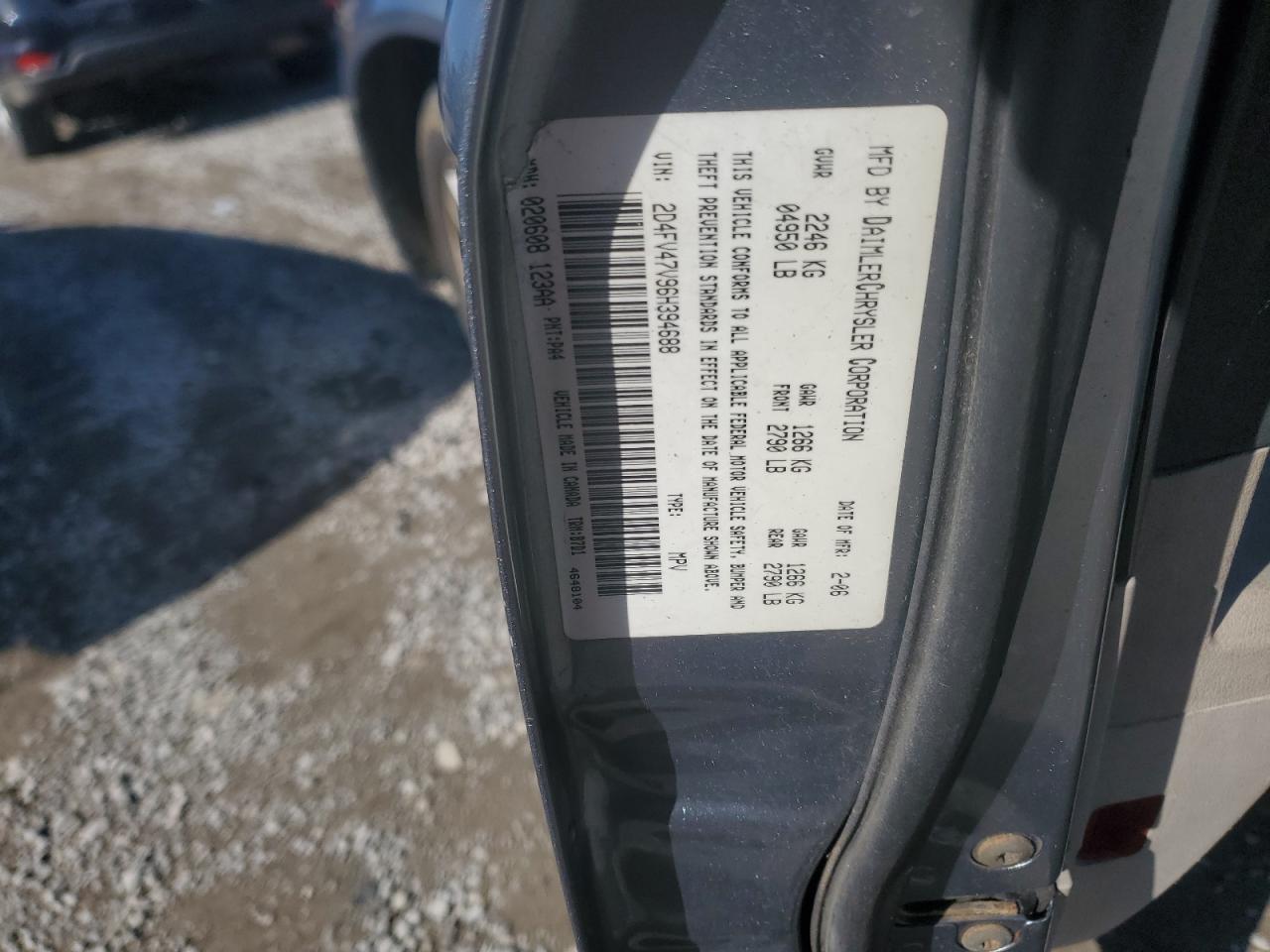 2006 Dodge Magnum Sxt VIN: 2D4FV47V96H394688 Lot: 89098455