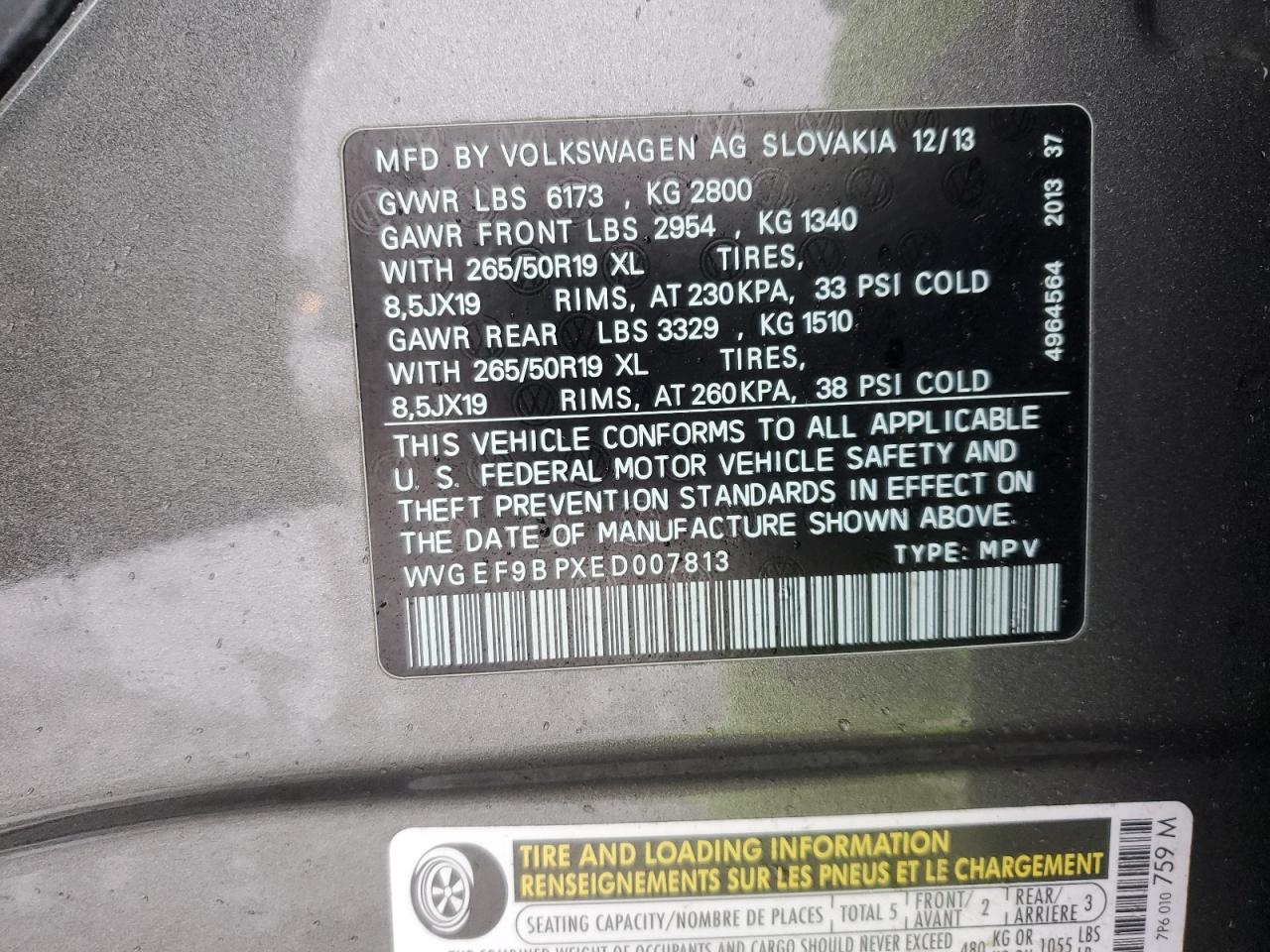 2014 Volkswagen Touareg - Image 13