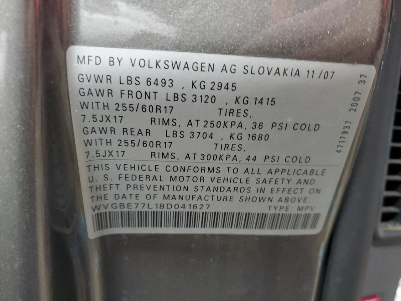 2008 Volkswagen Touareg - Image 13