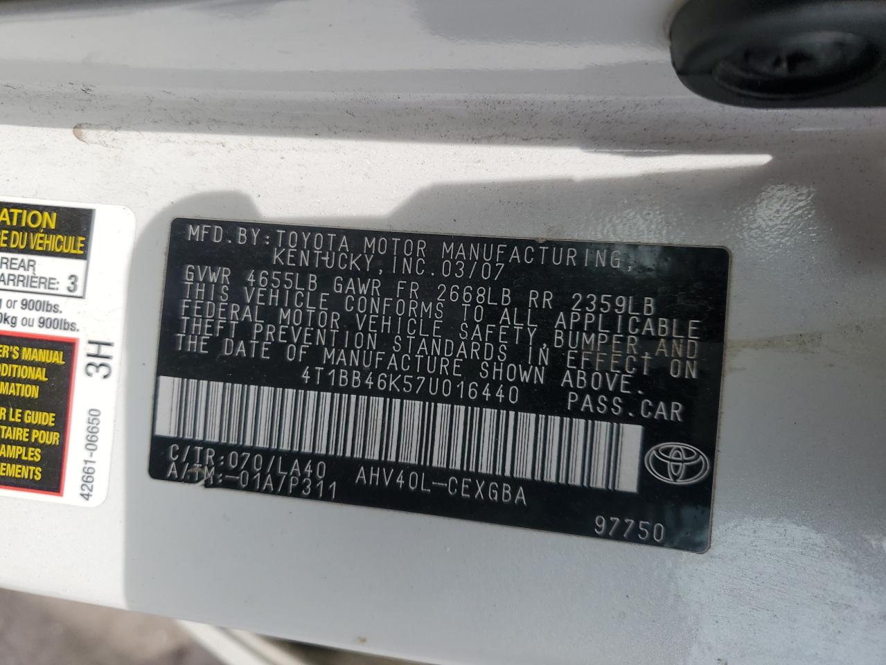 2007 Toyota Camry - Image 14