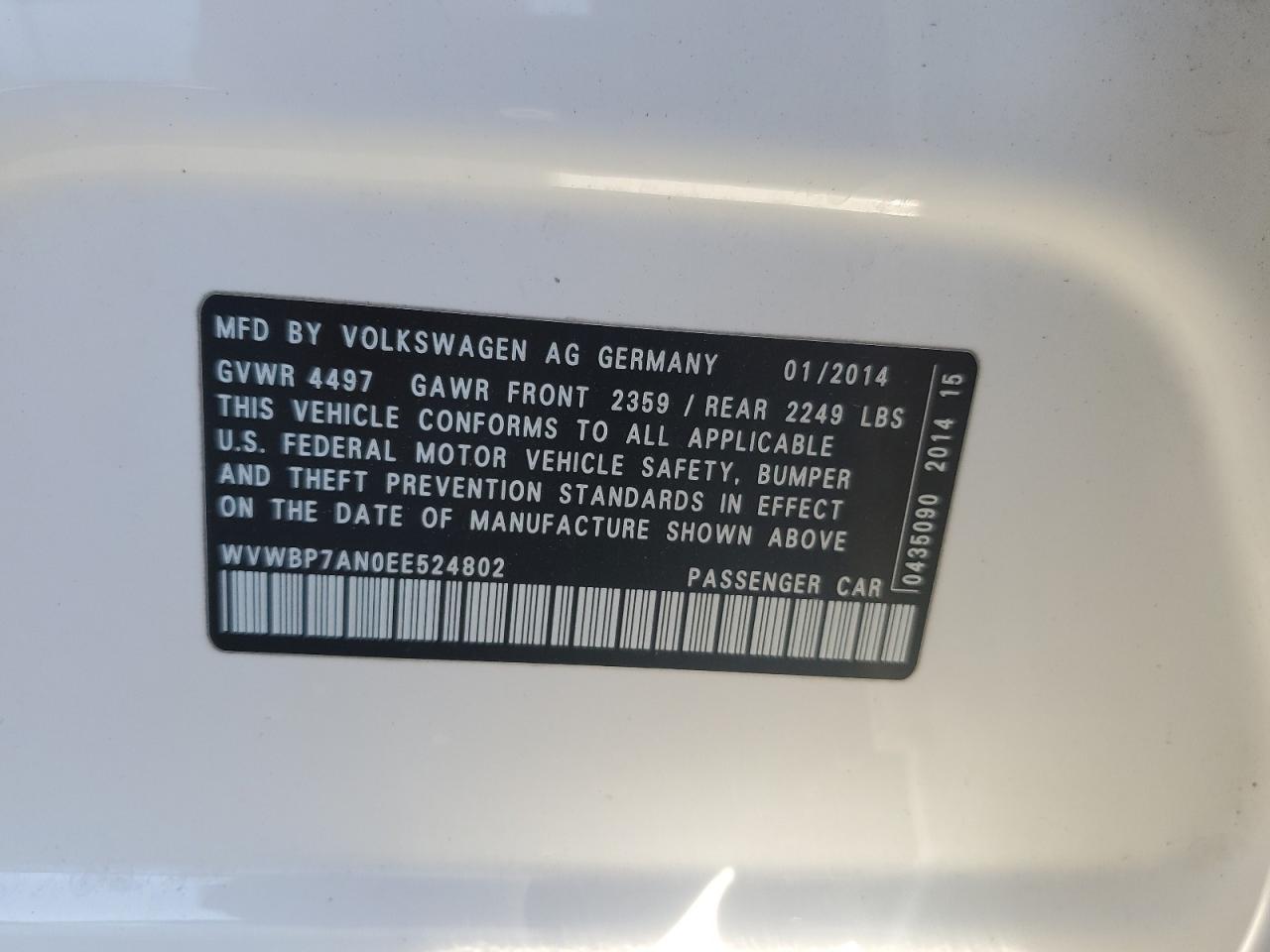 2014 Volkswagen Passat CC - Image 12