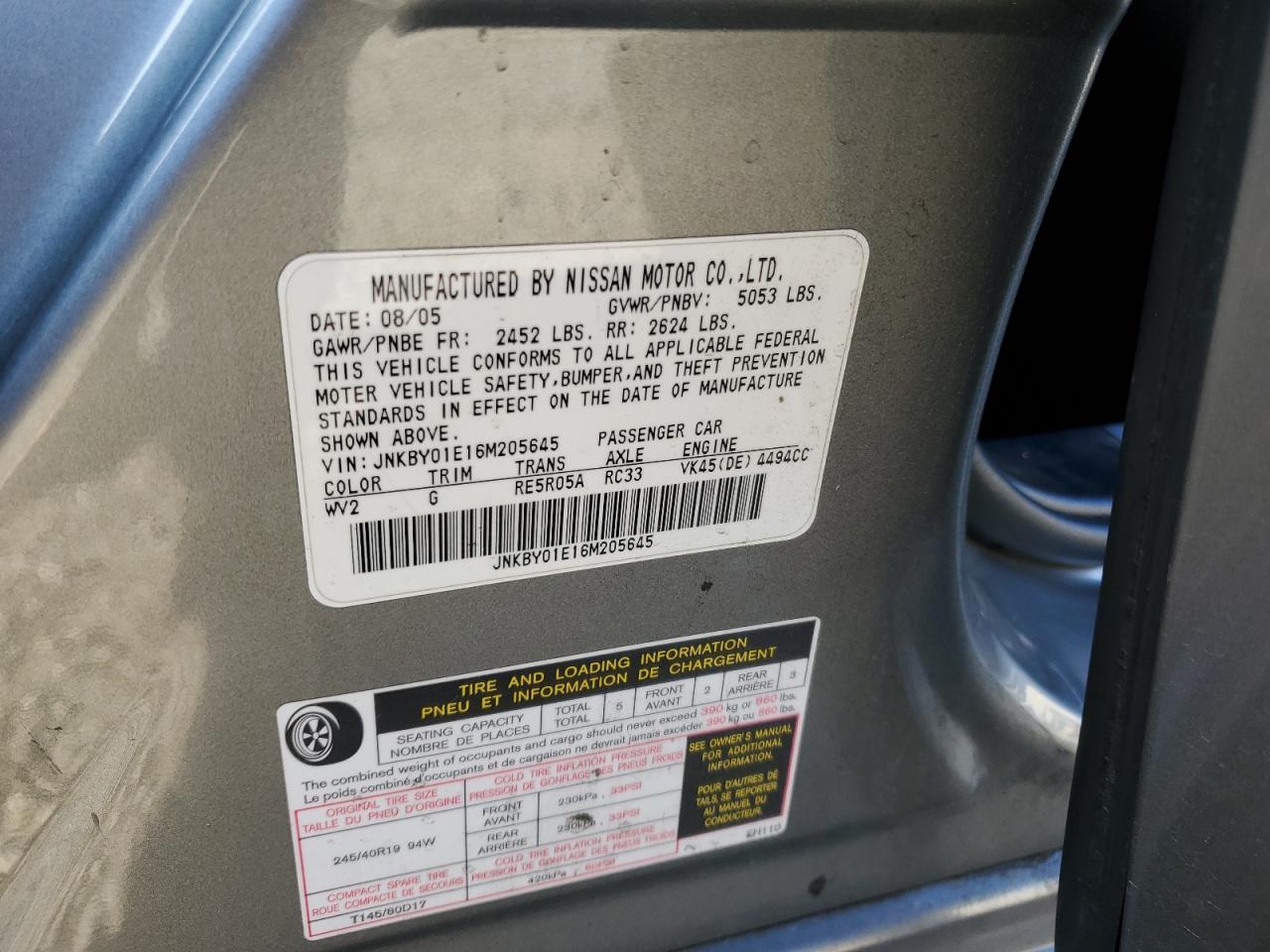2006 Infiniti M - Image 14