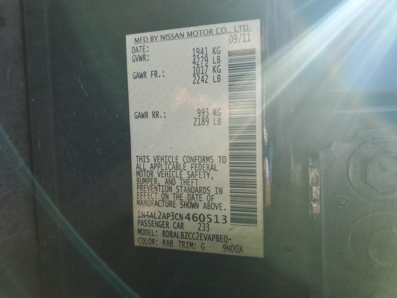 2012 Nissan Altima - Image 12