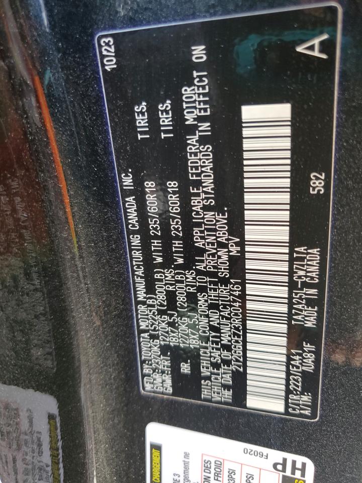 2024 Lexus Nx 350 Premium VIN: 2T2GGCEZ3RC047461 Lot: 45671715