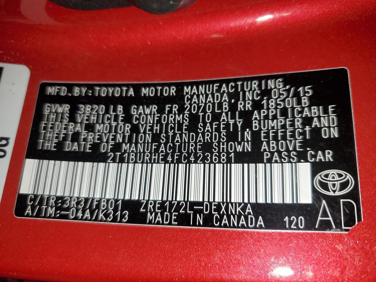 2015 Toyota Corolla - Image 12