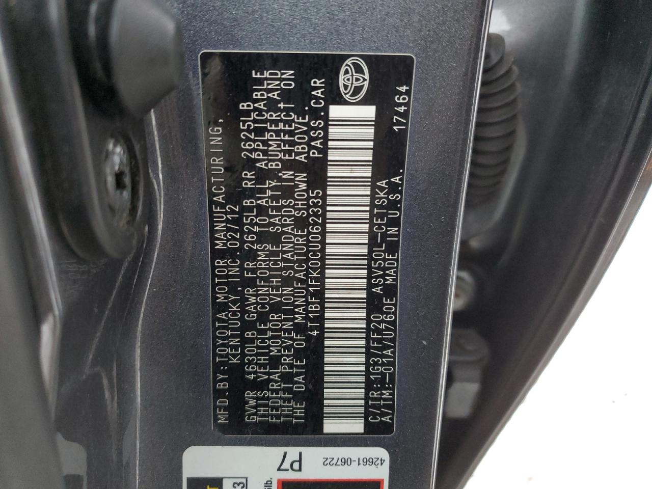 2012 Toyota Camry - Image 15
