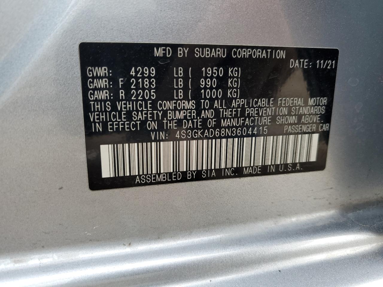 2022 Subaru Impreza - Image 13