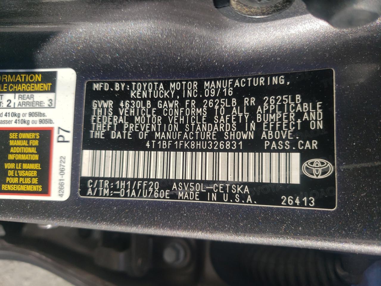 2017 Toyota Camry - Image 13
