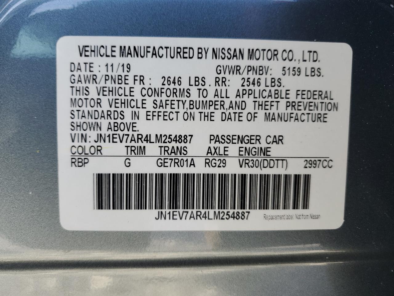 2020 Infiniti Q50 - Image 12