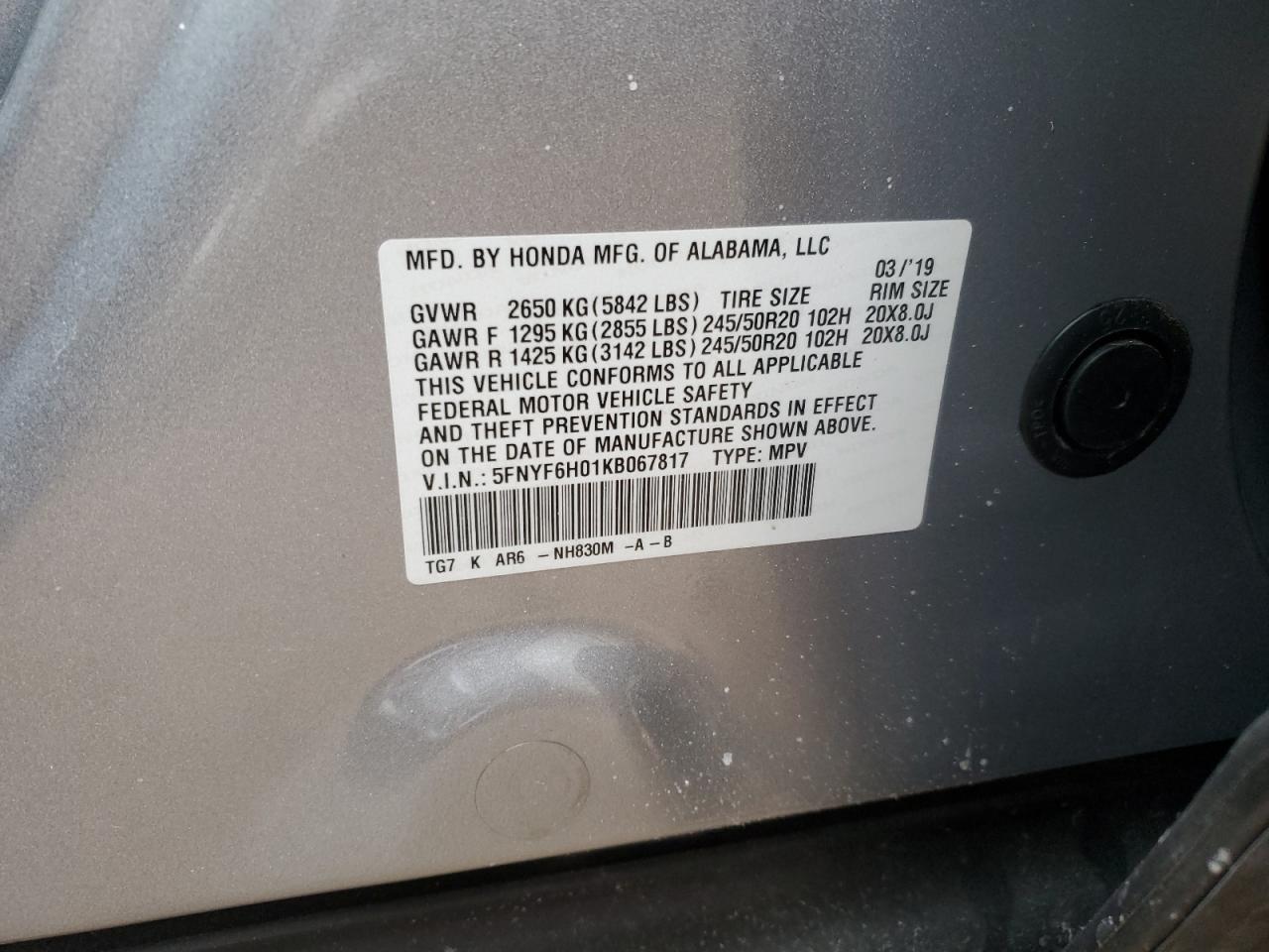 2019 Honda Pilot - Image 13