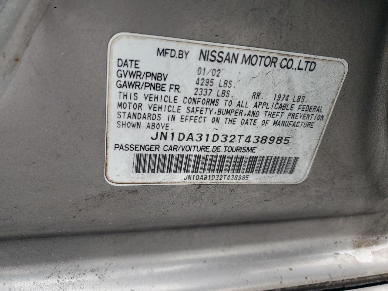 2002 Nissan Maxima - Image 14