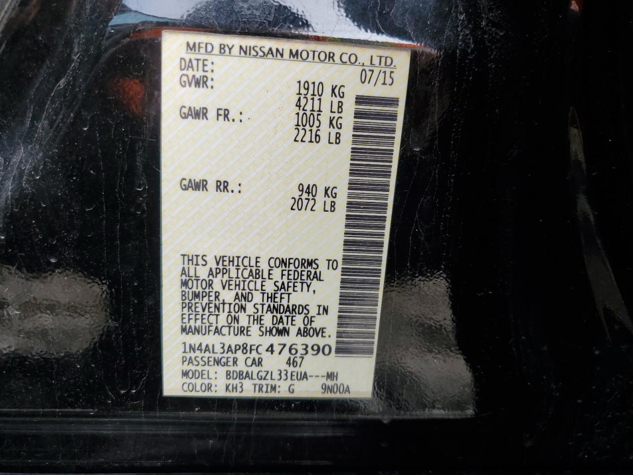 2015 Nissan Altima - Image 12