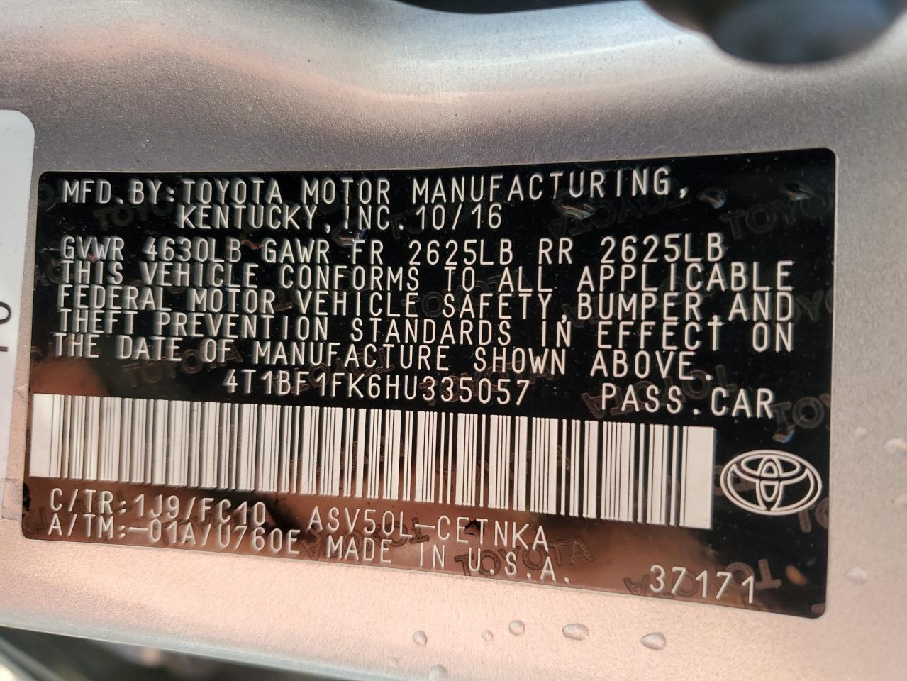 2017 Toyota Camry - Image 14