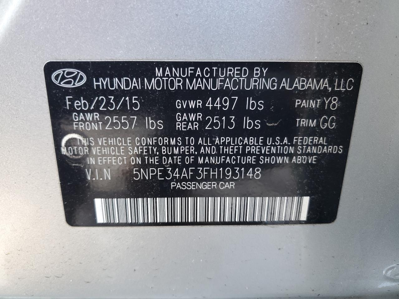 2015 Hyundai Sonata - Image 13