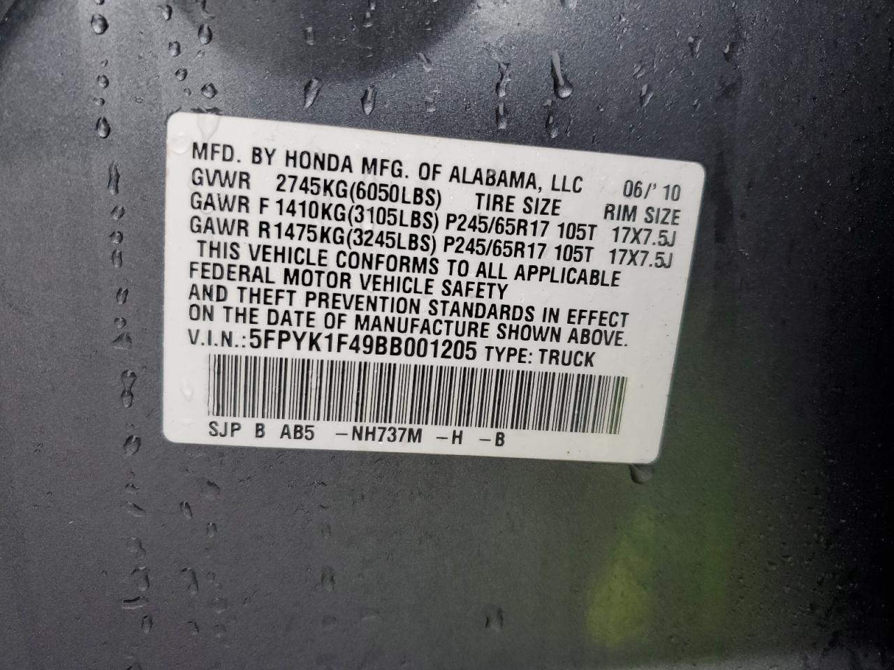 2011 Honda Ridgeline - Image 13