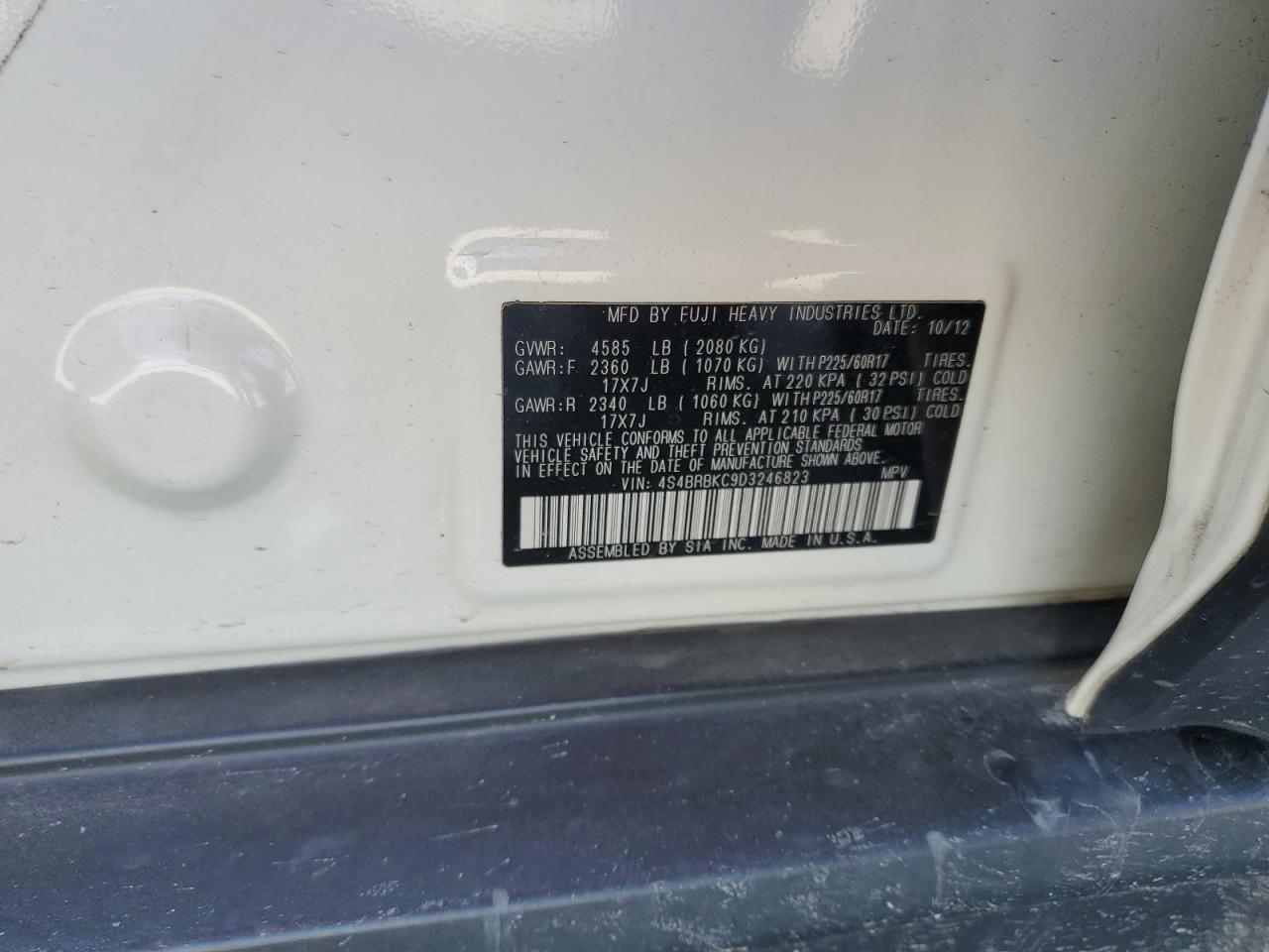 2013 Subaru Outback - Image 13