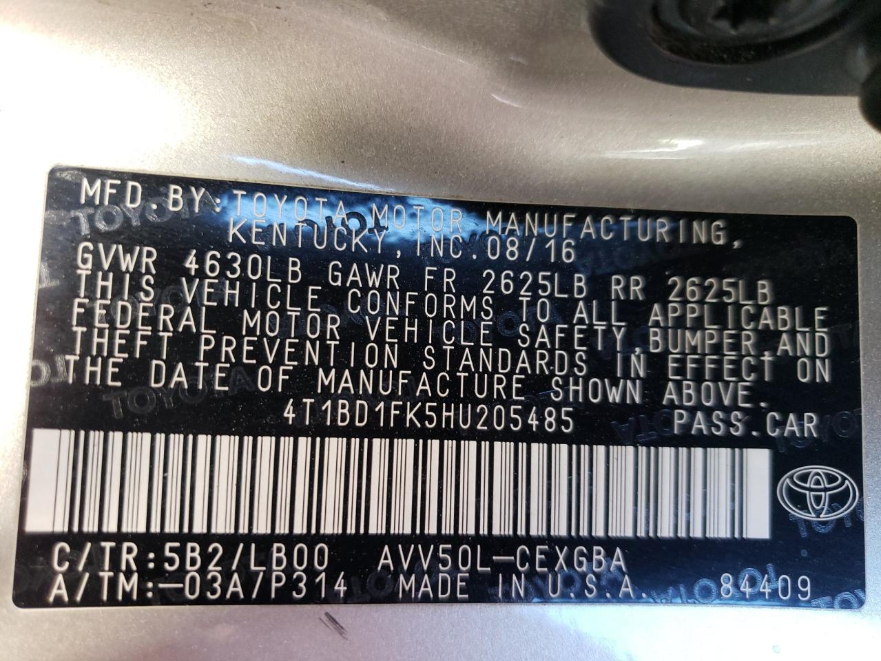 2017 Toyota Camry - Image 15