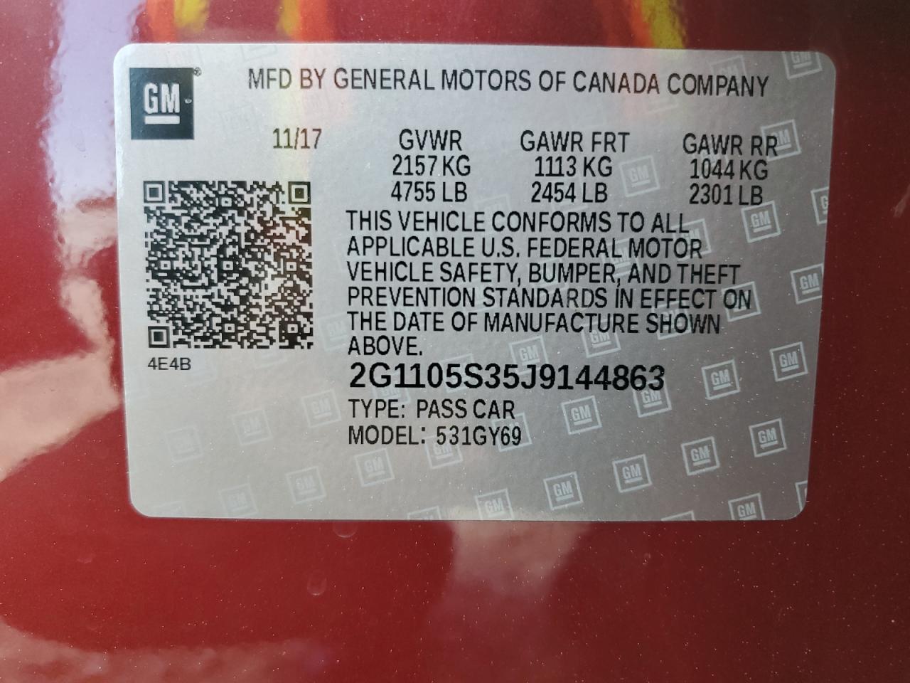2018 Chevrolet Impala - Image 12