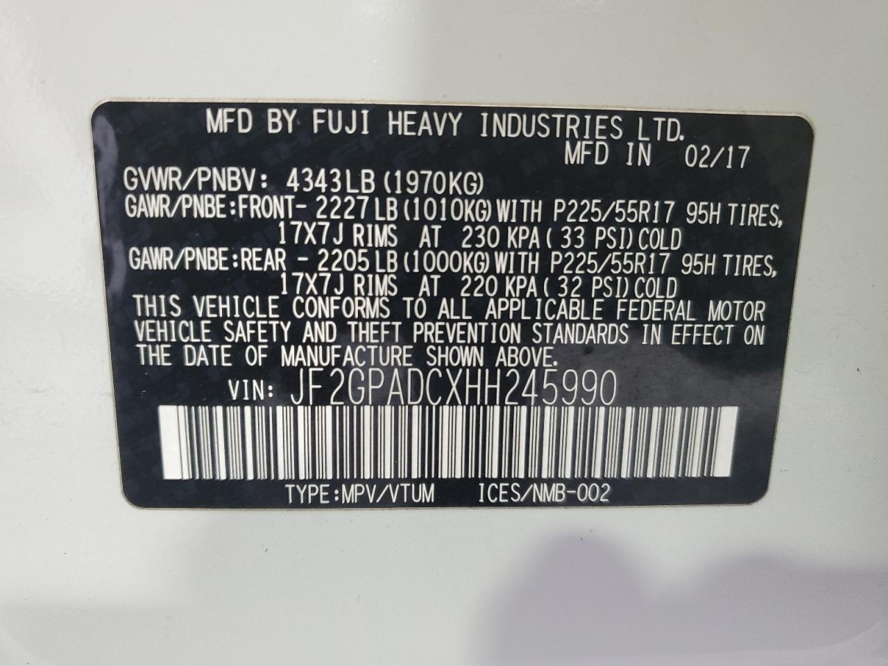 2017 Subaru XV - Image 14