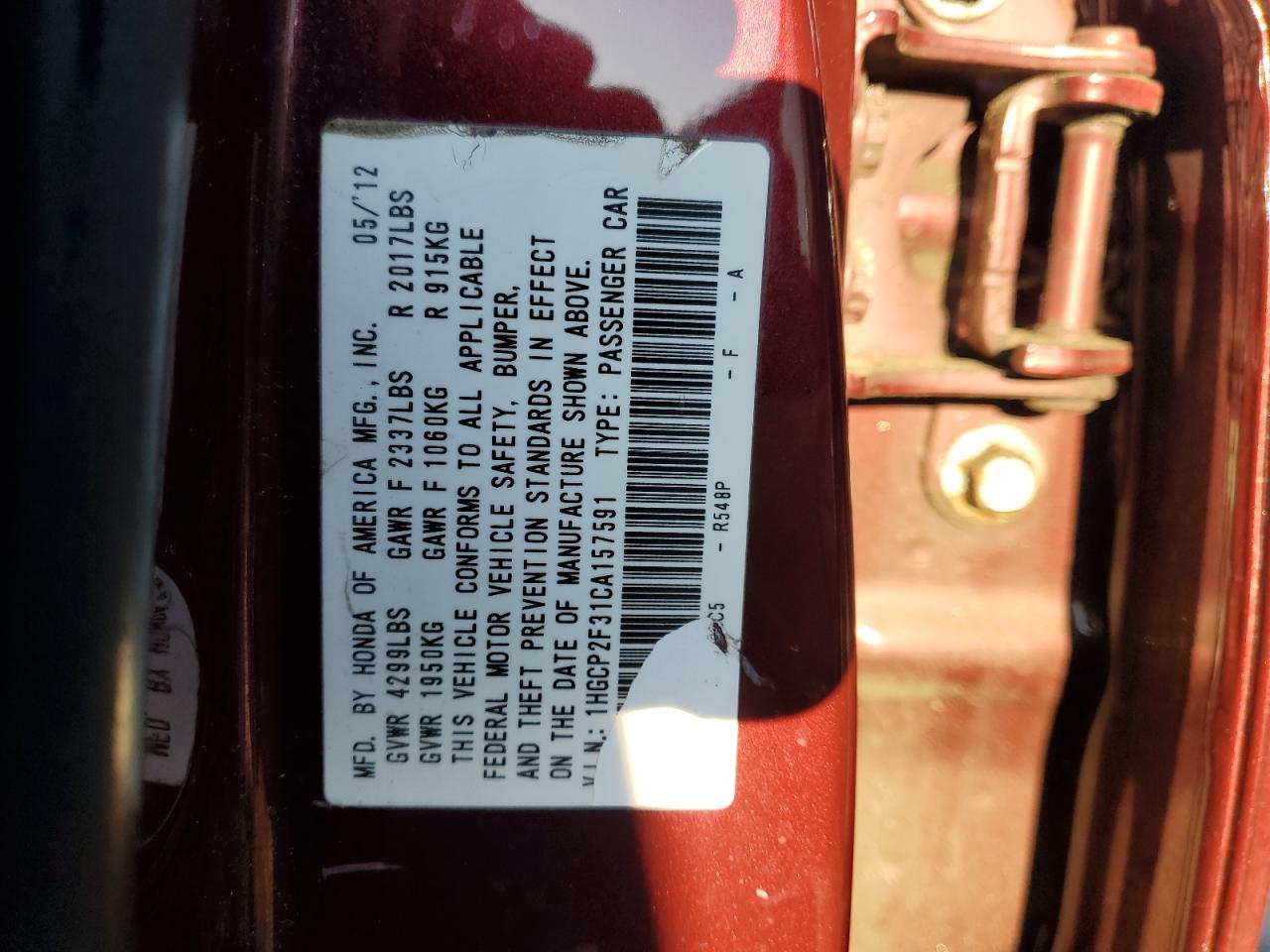 2012 Honda Accord - Image 12
