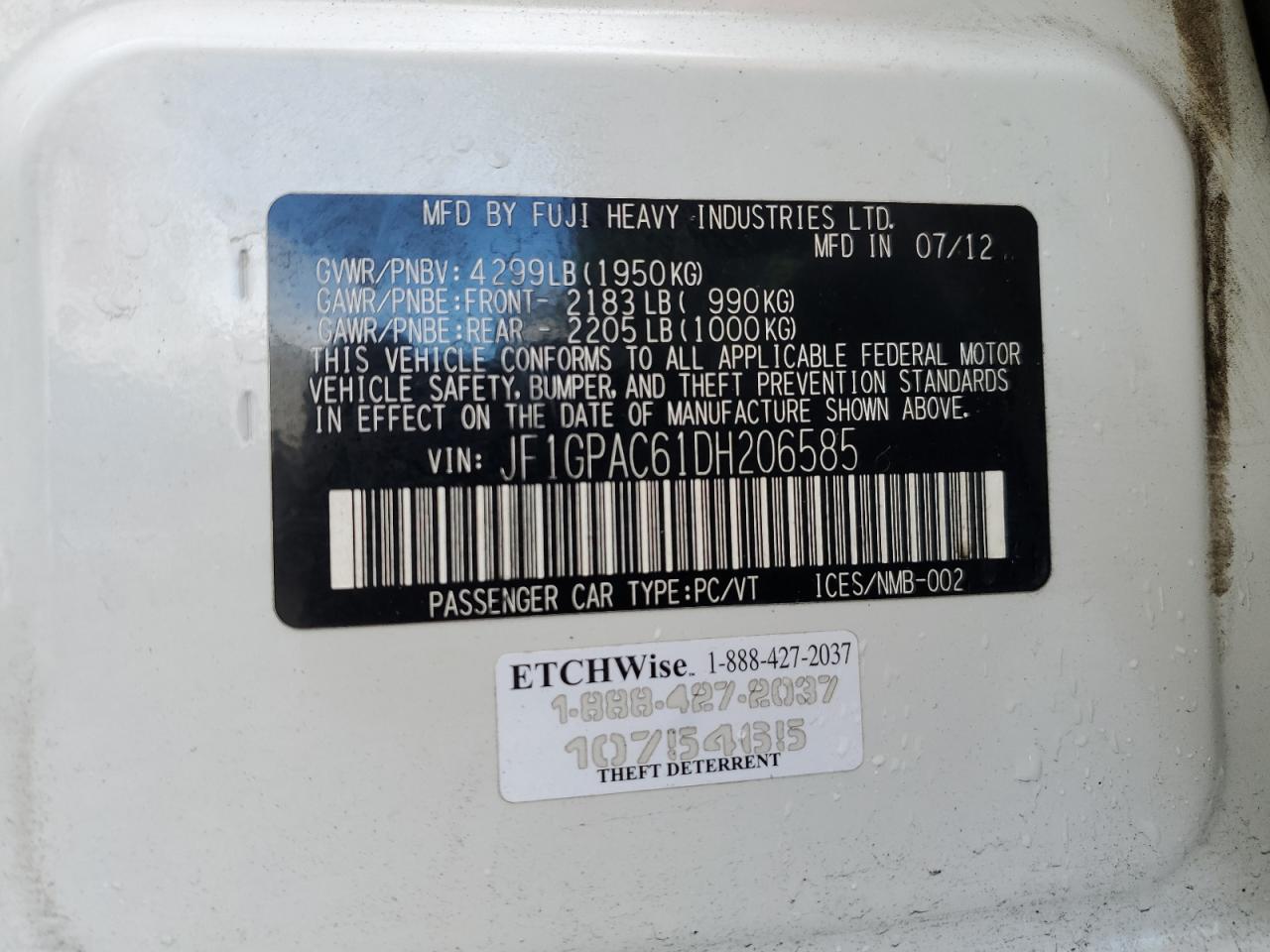 2013 Subaru Impreza - Image 12