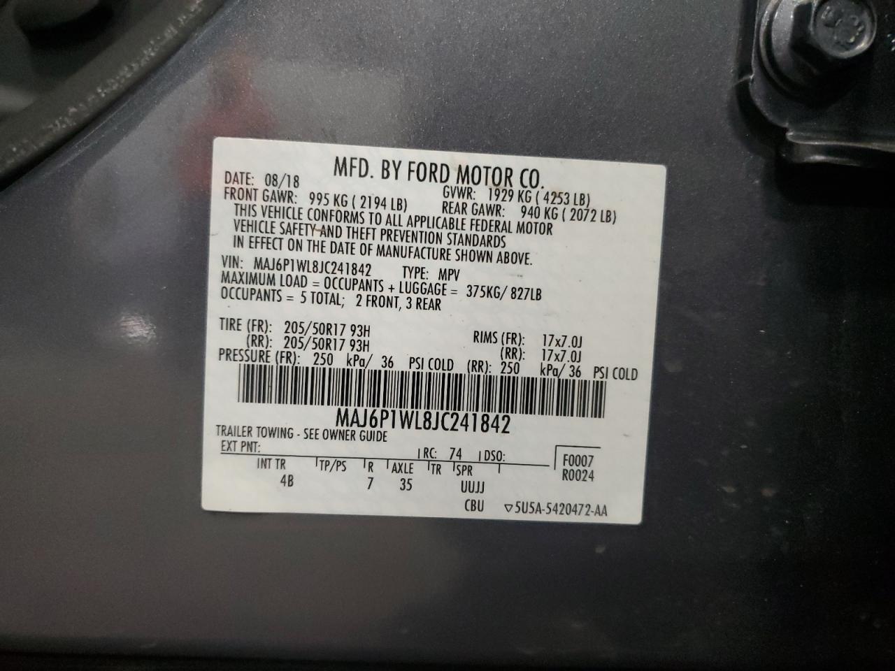 2018 Ford EcoSport - Image 16
