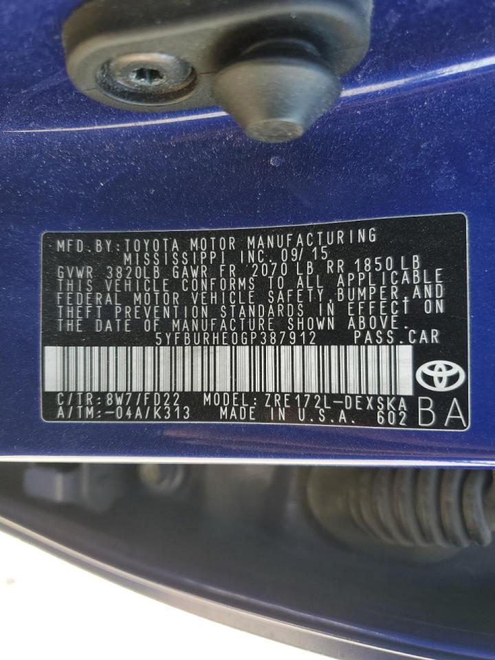 2016 Toyota Corolla - Image 14