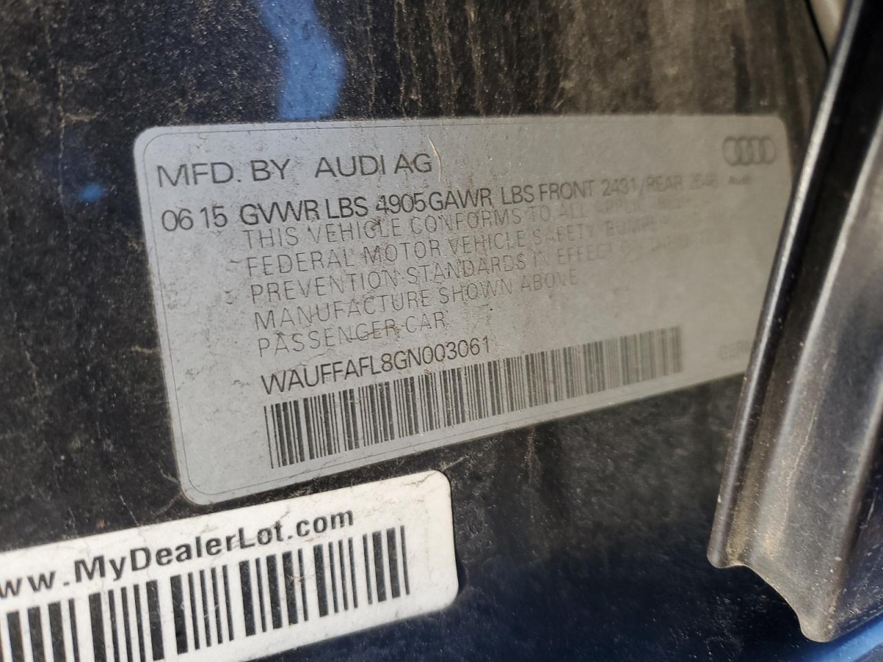 2016 Audi A4 - Image 12