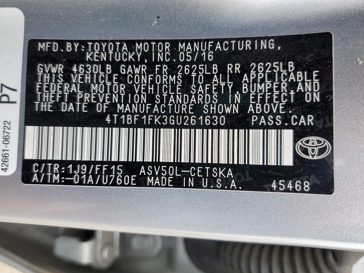 2016 Toyota Camry - Image 12