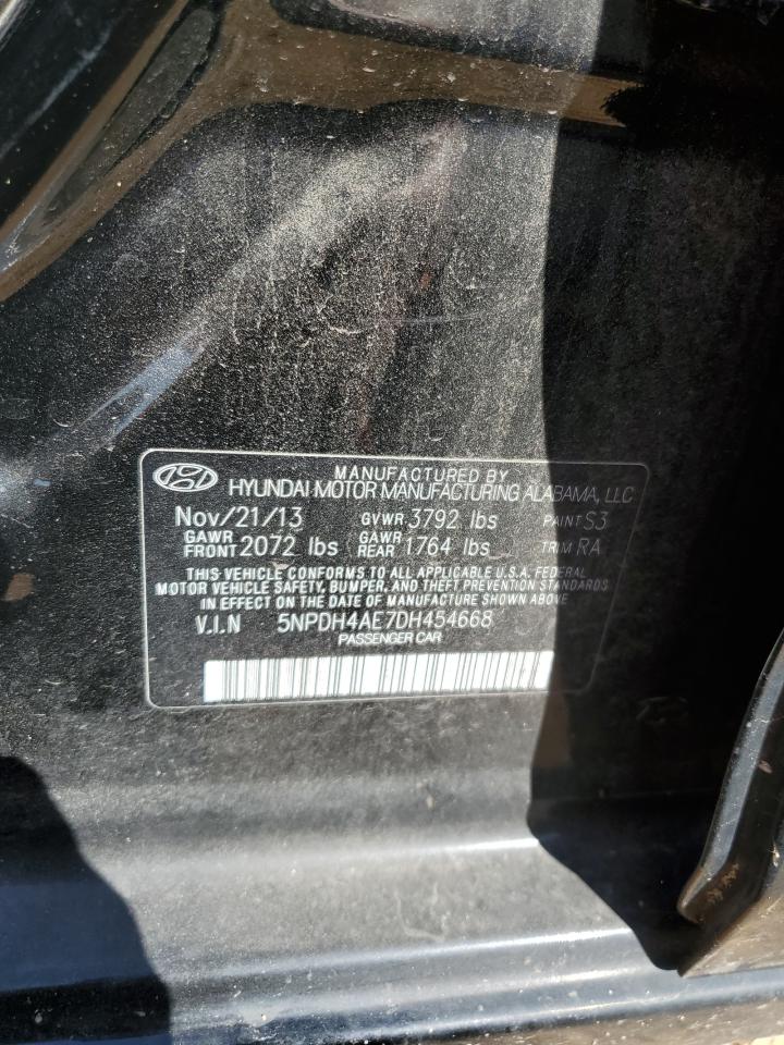 5NPDH4AE7DH454668 2013 Hyundai Elantra Gls