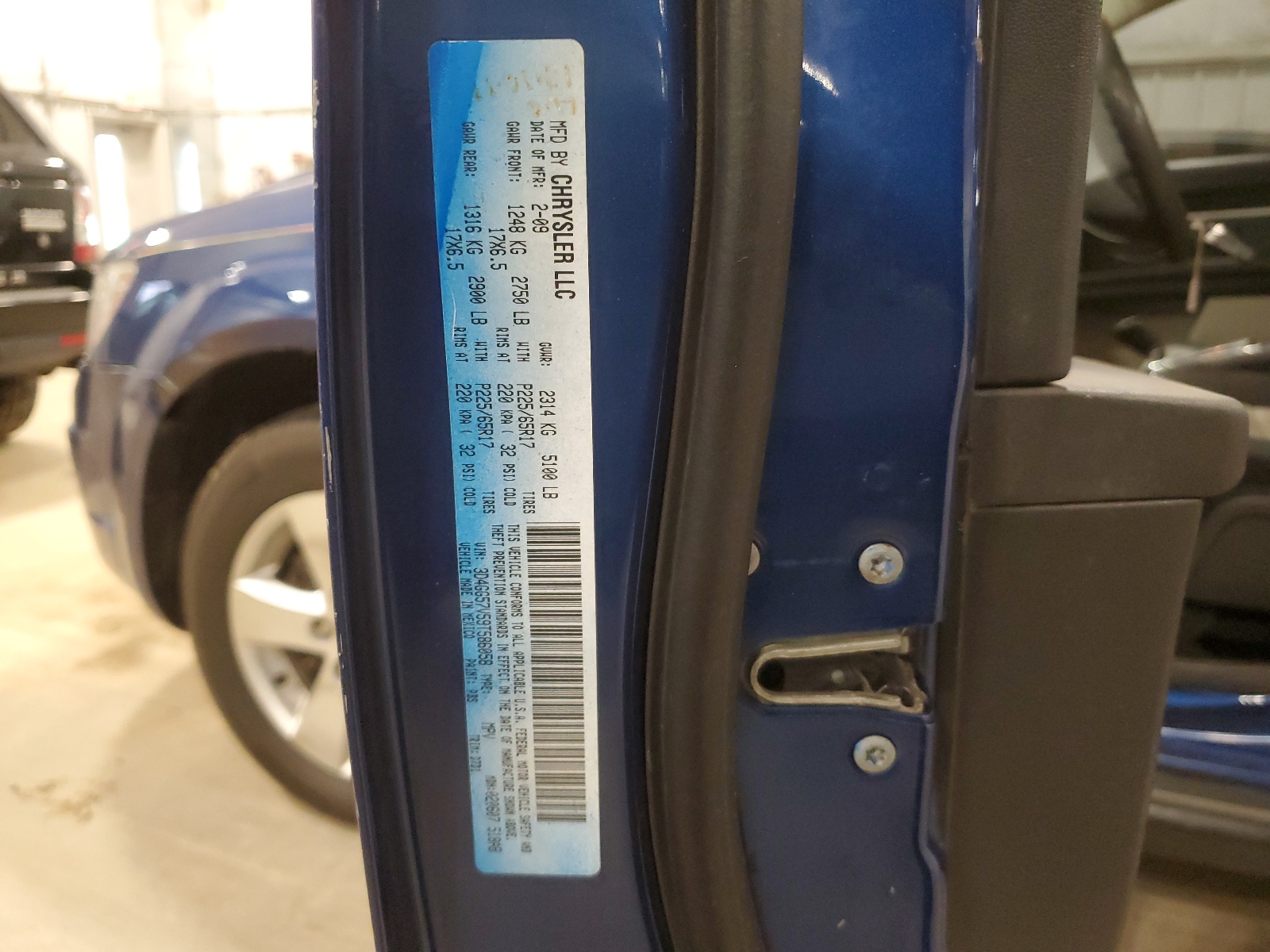 3D4GG57V59T586058 2009 Dodge Journey Sxt