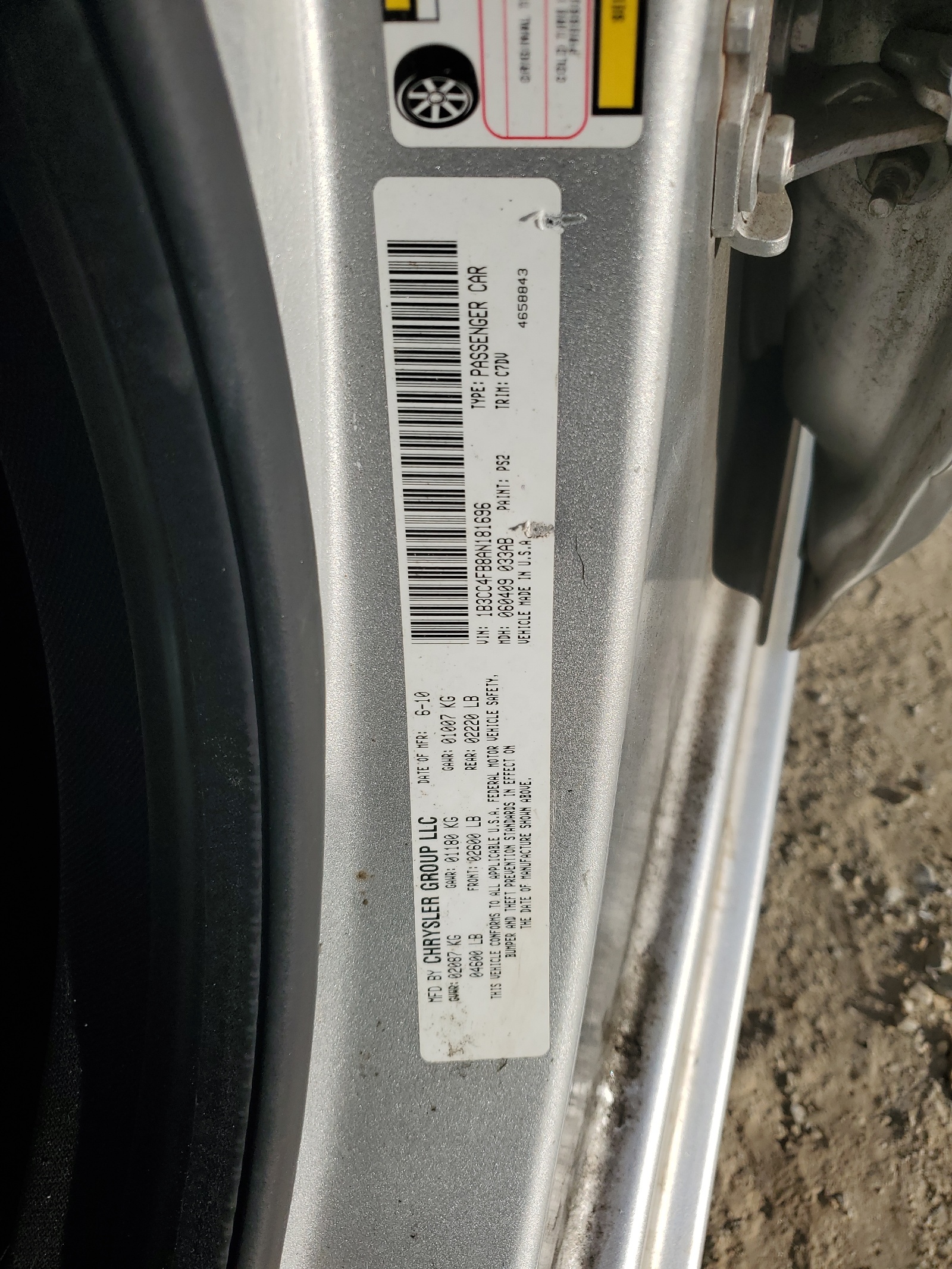 1B3CC4FB8AN181696 2010 Dodge Avenger Sxt