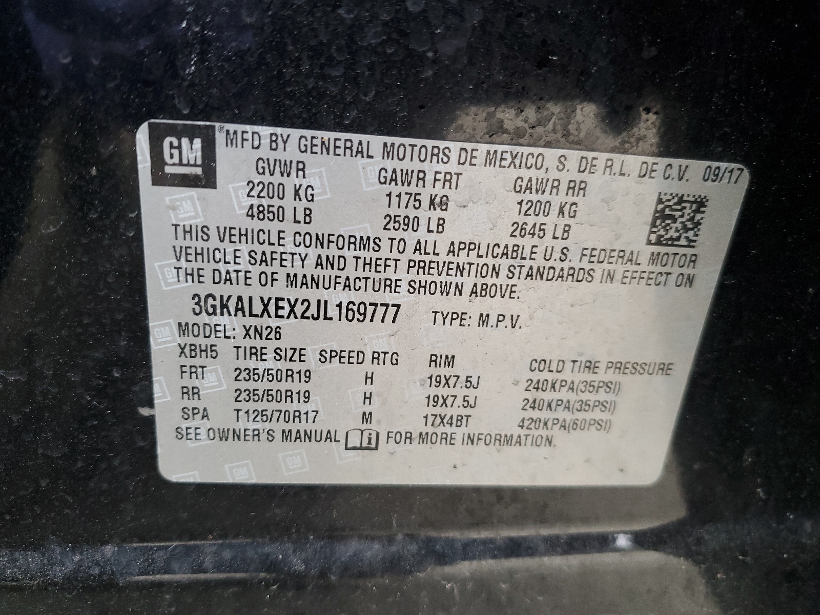 3GKALXEX2JL169777 2018 GMC Terrain Denali