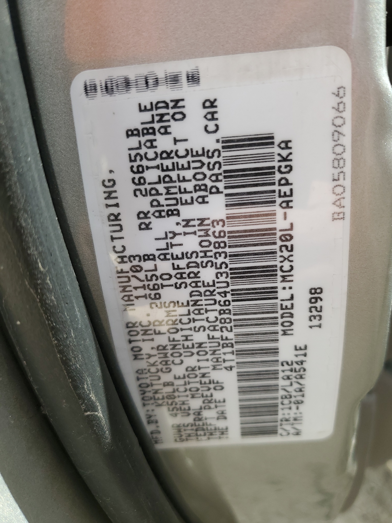 4T1BF28B64U353863 2004 Toyota Avalon Xl