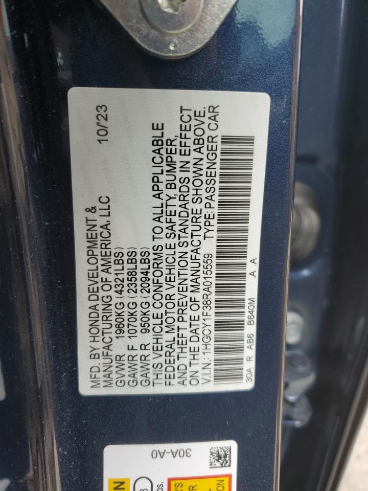 1HGCY1F38RA015559 2024 Honda Accord Ex