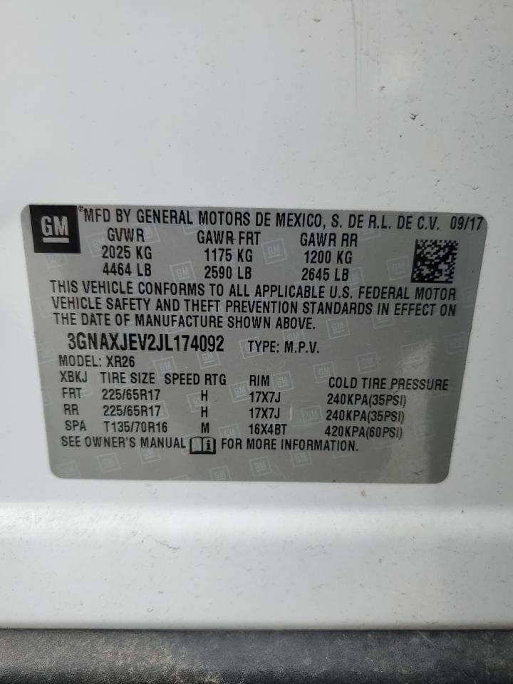 3GNAXJEV2JL174092 CHEVROLET EQUINOX 2018