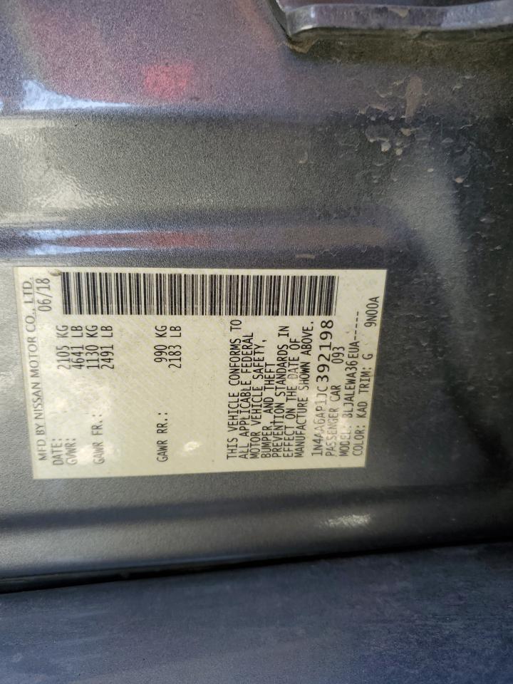 1N4AA6AP1JC392198 NISSAN MAXIMA 2018