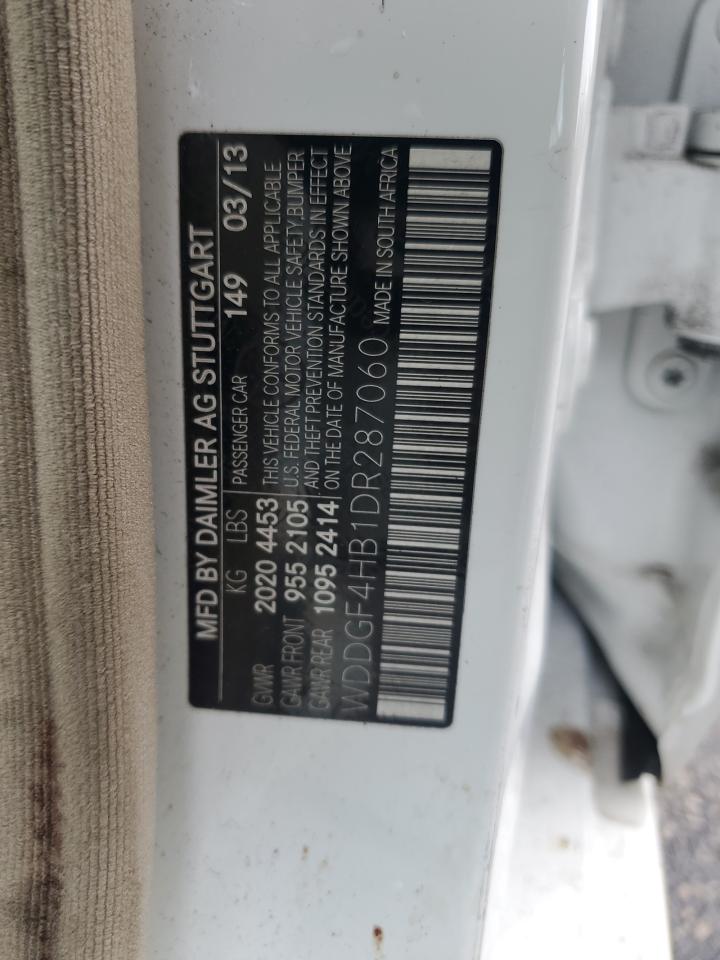 2013 Mercedes-Benz C 250 VIN: WDDGF4HB1DR287060 Lot: 45240274