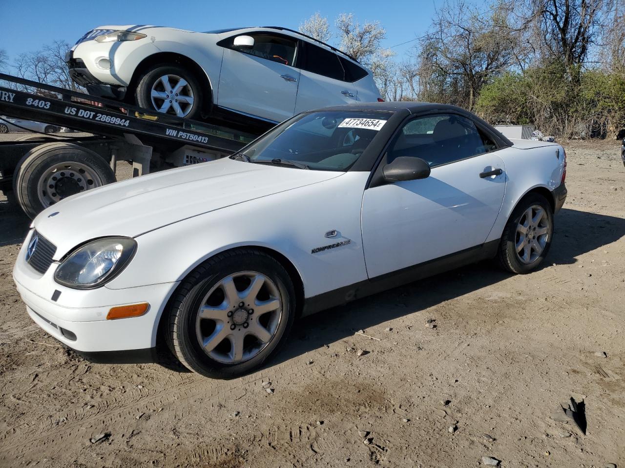 1999 Mercedes-Benz Slk 230 Kompressor VIN: WDBKK47F6XF081077 Lot: 47734654