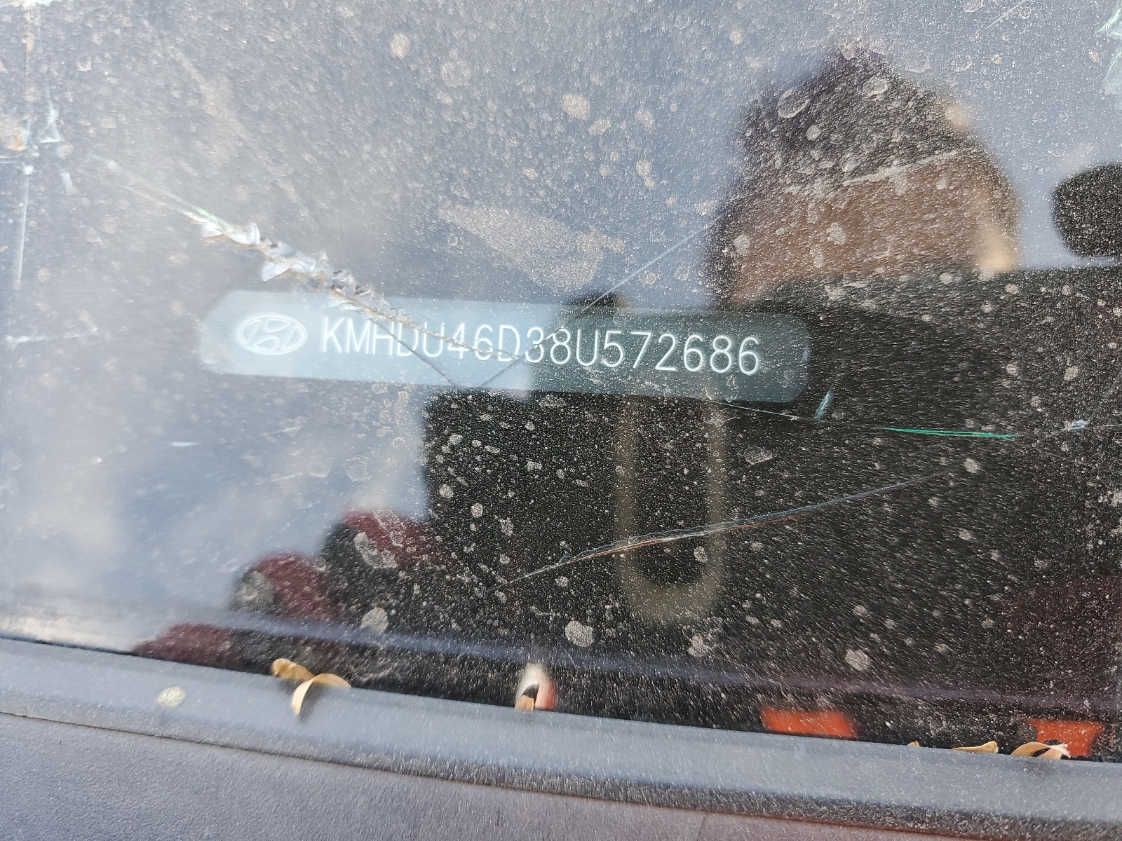 KMHDU46D38U572686 2008 Hyundai Elantra Gls