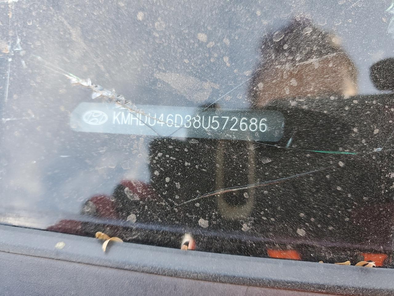 2008 Hyundai Elantra Gls VIN: KMHDU46D38U572686 Lot: 45519814