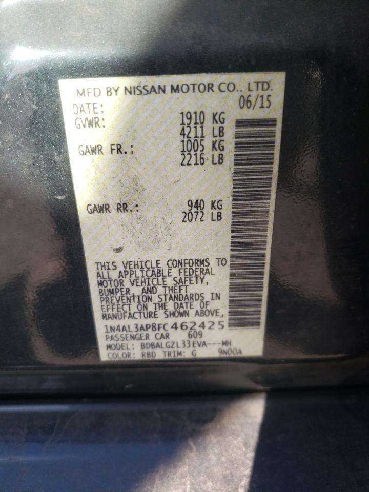 VIN 1N4AL3AP8FC462425 2015 NISSAN ALTIMA no.12