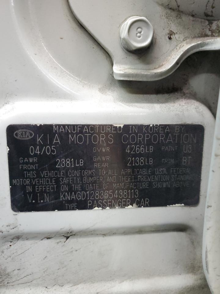 KNAGD128365438113 2006 Kia Optima Lx