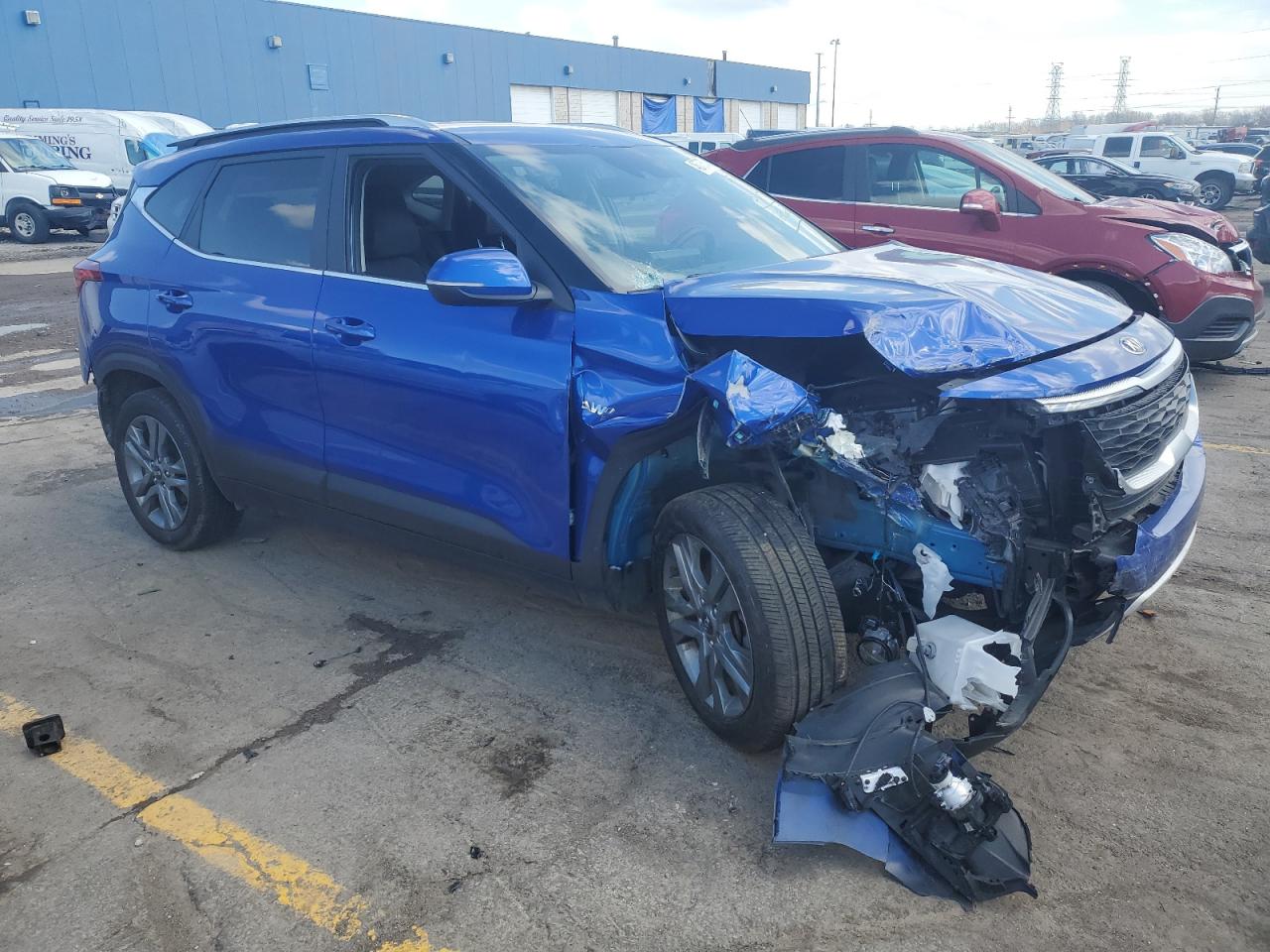 2021 Kia Seltos S VIN: KNDEUCAA4M7183614 Lot: 46779534