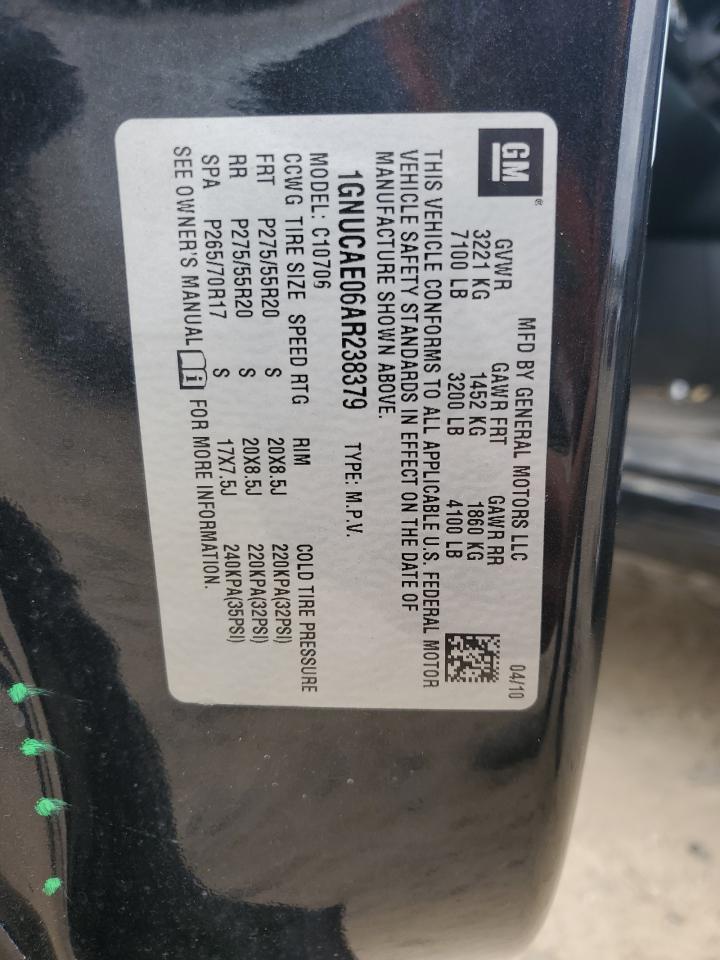 2010 Chevrolet Tahoe C1500 Ls VIN: 1GNUCAE06AR238379 Lot: 46134294