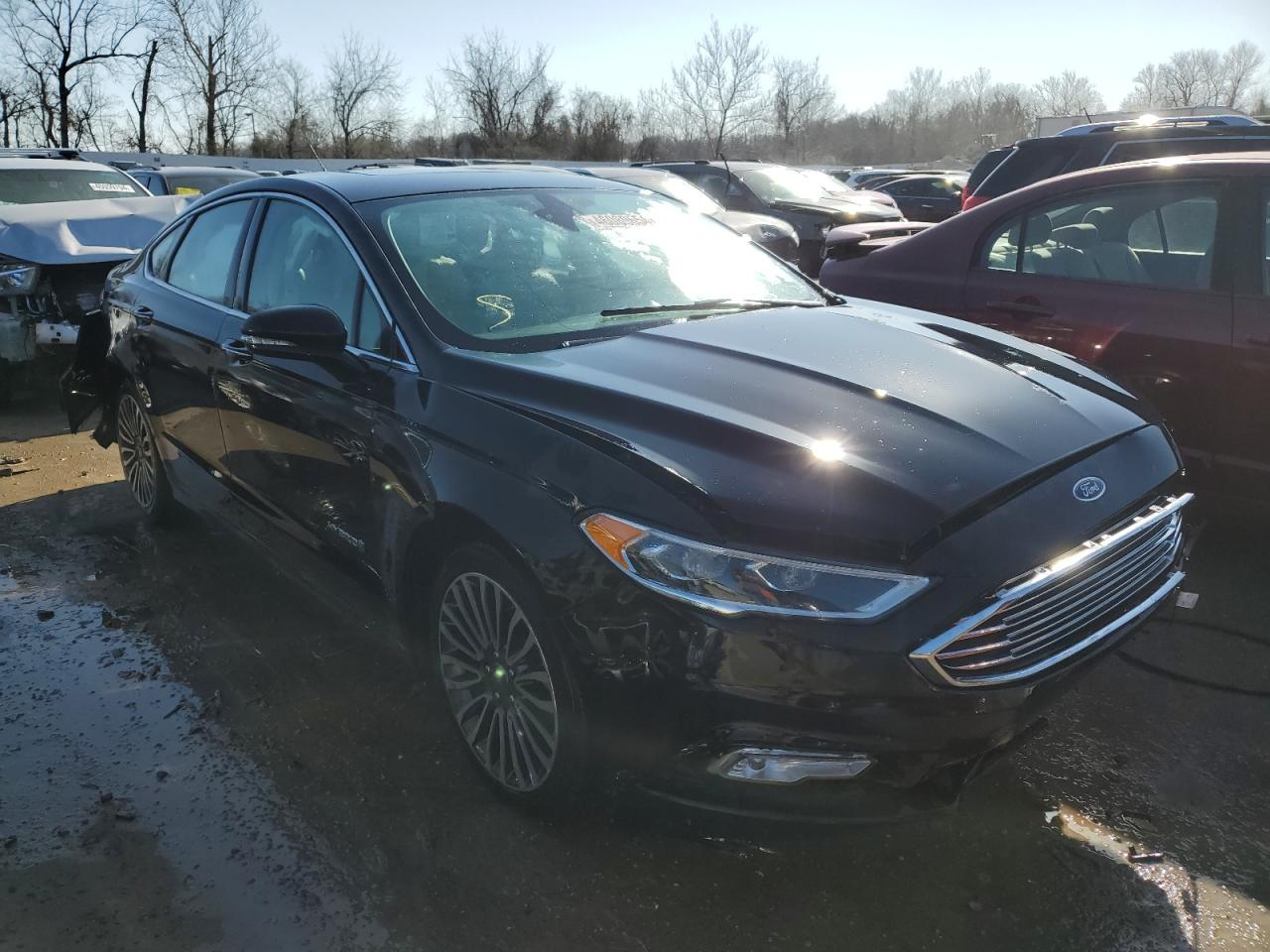 2018 Ford Fusion Titanium/Platinum Hev VIN: 3FA6P0RU1JR152338 Lot: 46089654