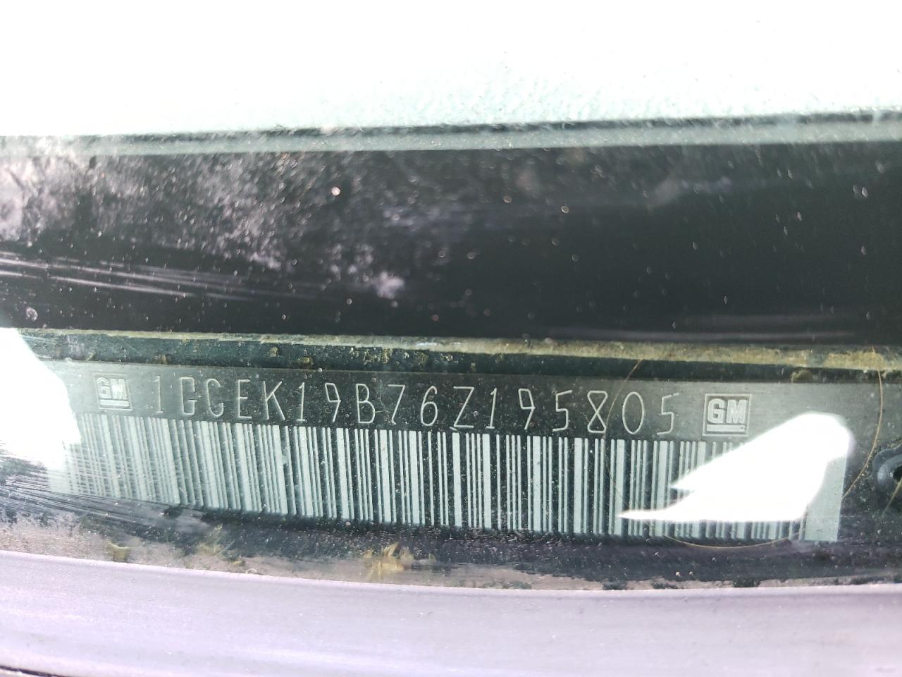 2006 Chevrolet Silverado K1500 VIN: 1GCEK19B76Z195805 Lot: 73930944