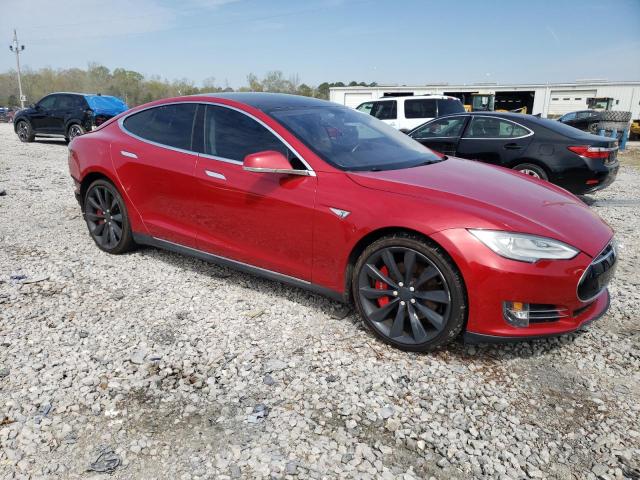 TESLA MODEL S 2014 Красный